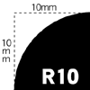 角丸半径10mm